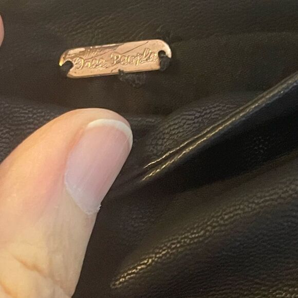 Free People black leather mini skirt back zipper, size 2 - Picture 2 of 8